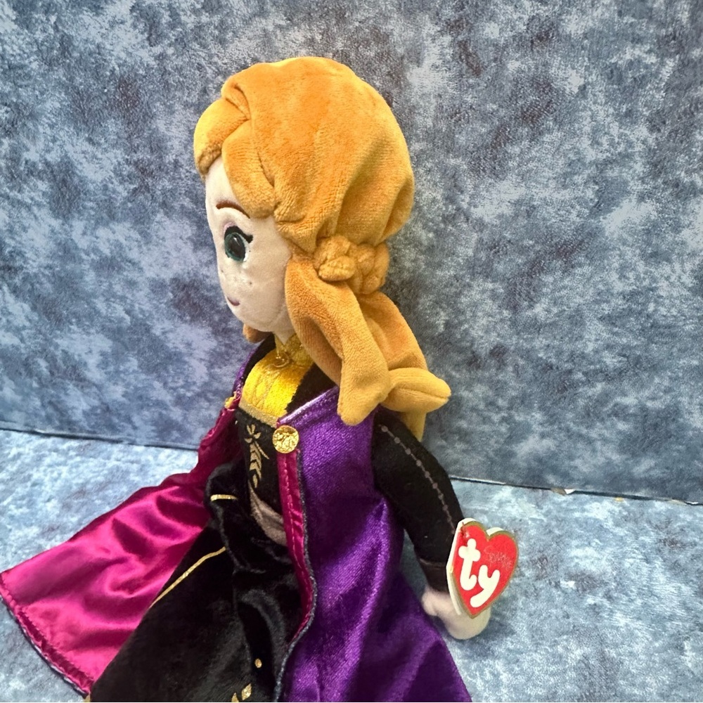 Ty Beanie Baby Disney Sparkle Anna Plush Doll from frozen 2 - Picture 7 of 7